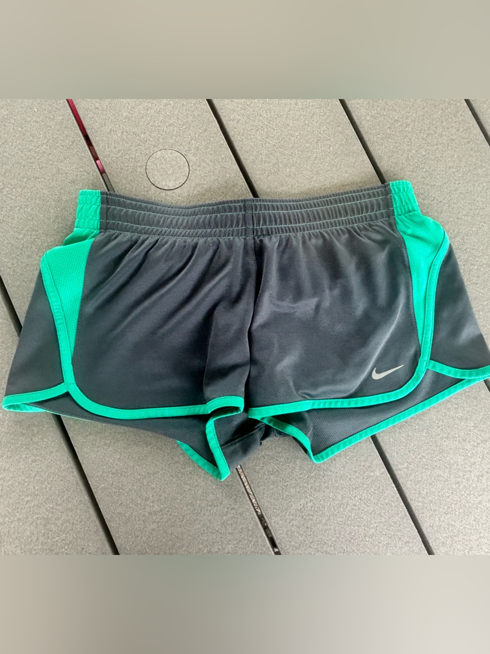 Nike Black and Teal Women’s Running Shorts
